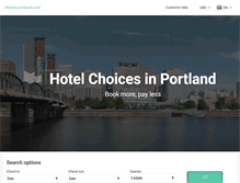 Tablet Screenshot of hotels-portland.com